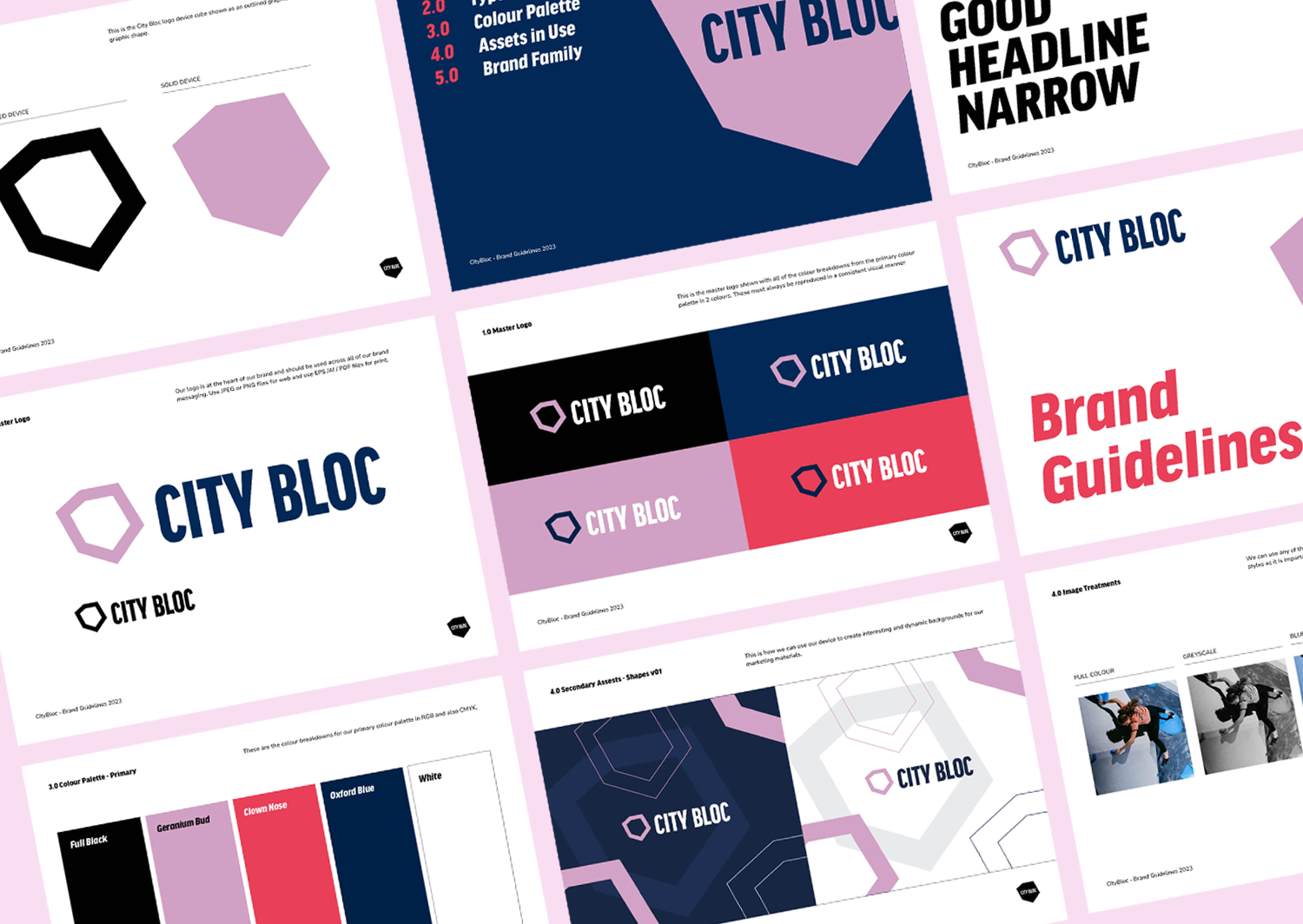 Brand Guidelines for Leeds based climbing wall CityBloc